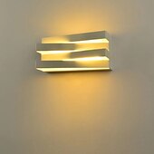 economico applique da esterno-Lampada Da Parete A Led Da Esterno Impermeabile 10 W Su E Giù Illuminazione Da Interno A Doppia Testa Curva Da Parete Camera Da Letto Moderna Luce Bianca Calda