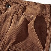 preiswerte Klassiker-Herren Cargo Shorts Kurze Hosen Cordshorts Glatt Komfort Atmungsaktiv Outdoor Täglich Ausgehen Modisch Brautkleider schlicht Grün Khaki