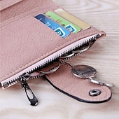 お買い得  カードホルダーとケース-女性の新しい pu レザーリベットショート財布ジッパーコインカードホルダー女性コインクラッチ財布財布マネーバッグ
