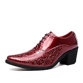 preiswerte Formell-Herren-Oxford-Schnürschuhe aus weißem Lacklederimitat – elegante Schuhe mit Blockabsatz und Krokodilprägung im Vintage-Stil für Hochzeiten, Partys und formelle Anlässe