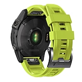 Χαμηλού Κόστους Ζώνες ρολογιών Garmin-Παρακολουθήστε το συγκρότημα για Γκάρμιν Fenix 7 7X 6 6X Pro Epix Pro 47mm 51mm Instinct 2X Approach S70 47mm S62 S60 Forerunner 955 945 Epix Marq Descent Quatix 22mm 26mm σιλικόνη Αντικατάσταση Λουρί