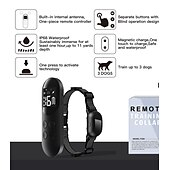 abordables Dressage pour chiens-clickers de dressage de chien kits sans fil taille réglable dresseur étanche pour chien nylon de sécurité abs + pc clickers aides au comportement entraînement à l&#039;obéissance pour animaux de compagnie