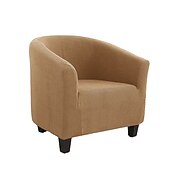 ieftine Capac de fotoliu și capac de scaun fără braț-husă scaun de club butoi burgundy husă scaun elastic husă scaun cadă, husă canapea fotoliu pentru câini animal de companie, protectie pentru mobilier canapea lavabilă moale durabilă
