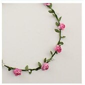 abordables Accesorios para el peinado del cabello-señora chica moda flor bohemia corona floral guirnalda diademas 10pcs
