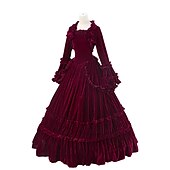 cheap Dresses-Gothic Rococo Victorian Dress Party Costume Masquerade Ruffle Sleeve Maria Antonietta Plus Size Ball Gown Women&#039;s Girls&#039; Royal Halloween Masquerade Carnival Performance Event / Party Adults&#039; Dress