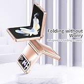 economico Cover Samsung-telefono Custodia Per Samsung Galaxy Capovolgi Z 6 Z Flip 5 Z Flip 4 Z Flip 3 Integrale Resistente agli urti Tinta unita Lega di alluminio