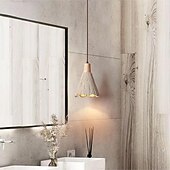 abordables Éclairages pour îlot-LED suspension design ciment 10 &quot;éclairage de l&#039;îlot de cuisine moderne ferme foyer entrée luminaires plafond suspendu globe sur table cordon réglable 1 pièces 110-240v