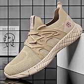 economico Sneakers da uomo-sneakers sportive da uomo in rete grigia: leggere, traspiranti e perfette per la corsa, la palestra e l&#039;abbigliamento casual