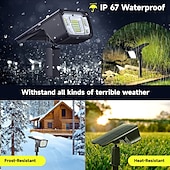 olcso Kültéri reflektorok-4db 1db 1 W Pathway Lights &amp; Lanterns Vízálló fényvezérlő 3 az 1-ben Fehér 1.3 V Kültéri világítás Udvar Kert 45 LED gyöngyök