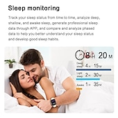 levne Chytré hodinky-iMosi GT40 Chytré hodinky 1.83 inch Inteligentní hodinky Bluetooth Záznamník hovorů Měřič spánku Monitor srdečního tepu Kompatibilní s Android iOS Dámské Muži Hands free hovory Voděodolné Média