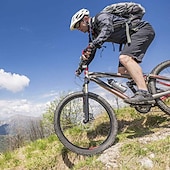 economico Pantaloncini, calzamaglie e pantaloni da uomo-WOSAWE Pantaloncini da uomo in mountain bike con pantaloncini da uomo imbottiti cinguali imbottiti rimovibili in ciclismo in poliestere estate in bici imbottiti