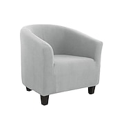 ieftine Capac de fotoliu și capac de scaun fără braț-husă scaun de club butoi burgundy husă scaun elastic husă scaun cadă, husă canapea fotoliu pentru câini animal de companie, protectie pentru mobilier canapea lavabilă moale durabilă