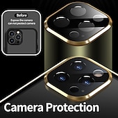 رخيصةأون جرابات آيفون-غطاء زجاجي مزدوج مغناطيسي لهاتف iPhone 16 15 14 13 12 11 Pro Max Plus Mini – إطار معدني واقي كامل للجسم مع واقي عدسة، زجاج مقسى، تصميم لون موحد