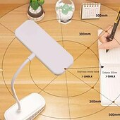 billiga Läsljus-pekkontroll flexibel hopfällbar led skrivbordslampa usb-kontakt sovrum nattlampor dimning arbetsstudie läs clip-on bordslampor för ögonskydd