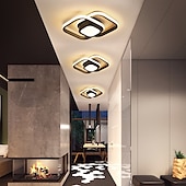 cheap Ceiling Lights-LED Ceiling Light 1-Light 32cm Geometric Shapes Flush Mount Lights Silica gel Aluminum Ceilling Light for Corridor Porch Bar Creative Loft Balcony Lamps Warm White/White 110-240V