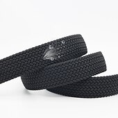 baratos Cintos para Homem-cinto masculino simples casual de malha de poliéster elástico com fivela presente moderno para namorado e pai