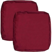 abordables Funda para Cojines de Patio-2 fundas de cojín para patio, 100 % impermeables, para sofá de exterior, de mimbre, funda de asiento de sofá impermeable, funda de silla de mimbre Oxford, protector de muebles