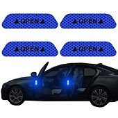 Недорогие Автомобильные наклейки-Радужный / Red(4PCS) / Зеленый(4шт) Автомобильные наклейки Общий / Индивидуальность Дверные наклейки Предупреждающие знаки Светоотражающие наклейки