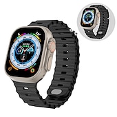 economico Cinturini per Apple Watch-Banda oceanica Compatibile con Cinturino dell&#039;Apple Watch 38mm 40mm 41mm 42mm 44mm 45mm 49mm Impermeabile Regolabili Donne Uomini Silicone Cinturino di ricambio per iwatch Series Ultra 8 7 6 5 4 3 2