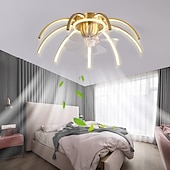 cheap Ceiling Fan Lights-Ceiling Fan with Light Dimmable 65cm 6 Wind Speeds Modern Ceiling Fan for Bedroom, Living Room App &amp; Remote Control 110-240V