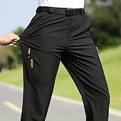 お買い得  パンツ・ショーツ-男性用 ハイキング パンツ アウトドア レギュラー 高通気性 速乾性 ソフト モイスチャーコントロール ボトムズ ダークグレー ブラック キャンピング＆ハイキング 狩猟 釣り S M L XL XXL