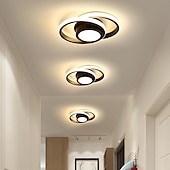 cheap Ceiling Lights-LED Ceiling Light 1-Light 32cm Geometric Shapes Flush Mount Lights Silica gel Aluminum Ceilling Light for Corridor Porch Bar Creative Loft Balcony Lamps Warm White/White 110-240V