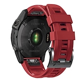 Χαμηλού Κόστους Ζώνες ρολογιών Garmin-Παρακολουθήστε το συγκρότημα για Γκάρμιν Fenix 7 7X 6 6X Pro Epix Pro 47mm 51mm Instinct 2X Approach S70 47mm S62 S60 Forerunner 955 945 Epix Marq Descent Quatix 22mm 26mm σιλικόνη Αντικατάσταση Λουρί