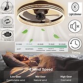 economico Ventilatore da soffitto con luci-Ventilatore da soffitto a led 50cm ventilatore da soffitto in metallo finiture verniciate moderno 220-240v