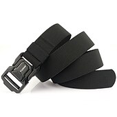economico Cinture da uomo-Per uomo Cintura Cintura tattica Cintura da lavoro in rete di nylon Nero Blu reale Nylon Militare Esercito Liscio Da tutti i giorni Per uscire Fine settimana