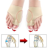 levne Osobní péče a zdraví-2ks/pár oddělovač prstů na noze korektor hallux valgus vbočený palec kladívkový narovnávač prstů úleva od bolesti nohou nástroje pro ortopedickou pedikúru péče o nohy
