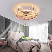 رخيصةأون إضاءات مراوح السقف-مروحة سقف مع تطبيق تصميم دائرة خفيفة&amp;amp; جهاز تحكم عن بعد 100 سم 5-ضوء عكس الضوء 6 سرعات رياح مروحة سقف حديثة لغرفة النوم وغرفة المعيشة وغرفة صغيرة 220-240 فولت