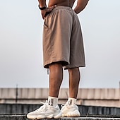 economico Scalda-muscoli-Per uomo Pantaloncini sportivi Pantaloncini attivi Pantaloncini da sudore Tasche Liscio Comfort Traspirante Esterno Giornaliero Per uscire 100% cotone Di tendenza Informale Nero Marrone