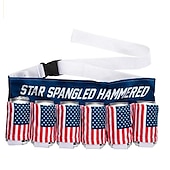 cheap Accessories-Independence Day Beer Belt, KEEP AMERICA DRUNK Beverage Beer Belt, Stripes And Stars Pattern USA Americana Patriotic Beer Belt, 4th Of July Party Decor, Summer Party Outdoor Decorations, Outdoor Party Favors