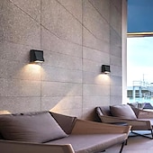cheap Outdoor Wall Lights-Led Outdoors Wall Lamp 5W 10W Up/Down Lighting Indoor Double-Head Curved Waterproof IP65 Wall Lamp Modern Bedroom Lamp Warm White Light AC85-265V