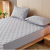 abordables Parures de draps-Protector de matelas imperméable Matelas matelassé Housse de matelas ajustée Protéger le matelas Reine Pleine Roi Housse de matelas protectrice avec bande élastique Épaissi anti-urine
