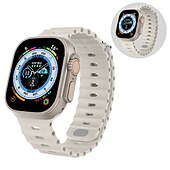 economico Cinturini per Apple Watch-Banda oceanica Compatibile con Cinturino dell&#039;Apple Watch 38mm 40mm 41mm 42mm 44mm 45mm 49mm Impermeabile Regolabili Donne Uomini Silicone Cinturino di ricambio per iwatch Series Ultra 8 7 6 5 4 3 2