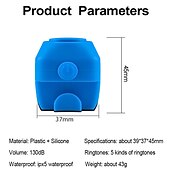 abordables Accessoires pour motos et VTT-vélo électronique klaxon fort 130 db avertissement sécurité électrique cloche sirène de police vélo guidon alarme anneau cloche vélo scooter