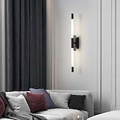 abordables Appliques murales d&#039;intérieur-applique murale led bande design 22 &quot;moderne led fond applique murale salon chambre chevet 10w aluminium applique murale intérieure ligting applique blanc chaud 1pcs 110-240v