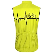 economico Maglie da uomo-Per uomo Gilet da ciclismo Maglia da ciclismo Senza maniche Bicicletta Gilet / Gilet Maglietta / Maglia Superiore con 3 tasche posteriori Ciclismo da montagna Cicismo su strada Traspirante