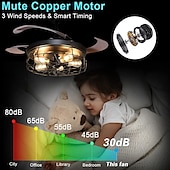 cheap Ceiling Fan Lights-Ceiling Fan with Lights-42&quot; Industrial Ceiling Fan with Retractable Blades, 3/6-Speed ControlVintage Cage Ceiling Light Fixture with Remote for Kitchen, Dining Room, Living Room E26 Black