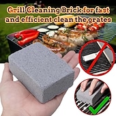 cheap Camp Kitchen-1pc BBQ Grill Cleaning Brick - Effortlessly Remove Grease &amp; Stains from BBQ Racks &amp; Tools - Kitchen Decorating Gadget