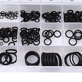 cheap Vehicle Repair Tools-225Pcs Rubber O-Ring Washer Seals Assortment Black For Car 18 Sizes
