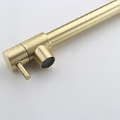 cheap Wall Mount-Pot Filler Bathroom Faucet Only Cold Water Stainless Steel, Brushed Golden Nickel Foldable Sink Wall Mount Folding Fill Pot Basin Tap Double Joint Swing Arm Single Hole 2 Handle