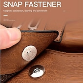 cheap Men&#039;s Bags-Men&#039;s Brown Faux Leather Messenger Bag with Multiple Pockets and Adjustable Strap - Stylish and Functional Crossbody Bag for Travel and Daily Use