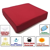 abordables Funda para Cojines de Patio-2 fundas de cojín para patio, 100 % impermeables, para sofá de exterior, de mimbre, funda de asiento de sofá impermeable, funda de silla de mimbre Oxford, protector de muebles