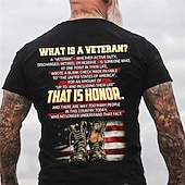 abordables T-shirts du Jour de l&#039;Indépendance-T-shirt homme patriotique Jour des Anciens Combattants Patriote Veteran T-shirt graphique lettres drapeau national T-shirt raglan à manches courtes T-shirt impression 3D col rond shirt mode vintage