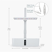 cheap Plant Growing Lights-Garden Hydroponics Growing System Indoor Herb Garden Kit Automatic Timing LED Grow Lights Smart Water Pump for Home Flower Pots