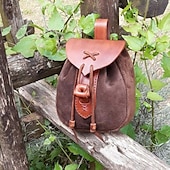 abordables Accessoires et plus-Pirate Viking Rétro Vintage Epoque Médiévale sac Homme Femme Costume Vintage Cosplay Utilisation Scène Sac Halloween