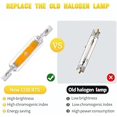 お買い得  LEDバイピンライト-r7s LED 電球 78 ミリメートル 118 ミリメートルガラス管ハイパワーコブライト ac110v 220v 家庭用ハロゲンランプ 100 ワット相当の交換ウォームコールドホワイト 360°ビーム角 110-240v
