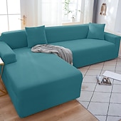 preiswerte Sofabezug-Stretch-Sofabezüge, burgunderfarben, Sofabezug für Hunde und Haustiere, Schonbezüge im Landhausstil für Zweisitzer, L-Form, 3-Sitzer, U-Form, Sessel, waschbarer Sofaschutz, weich und strapazierfähig